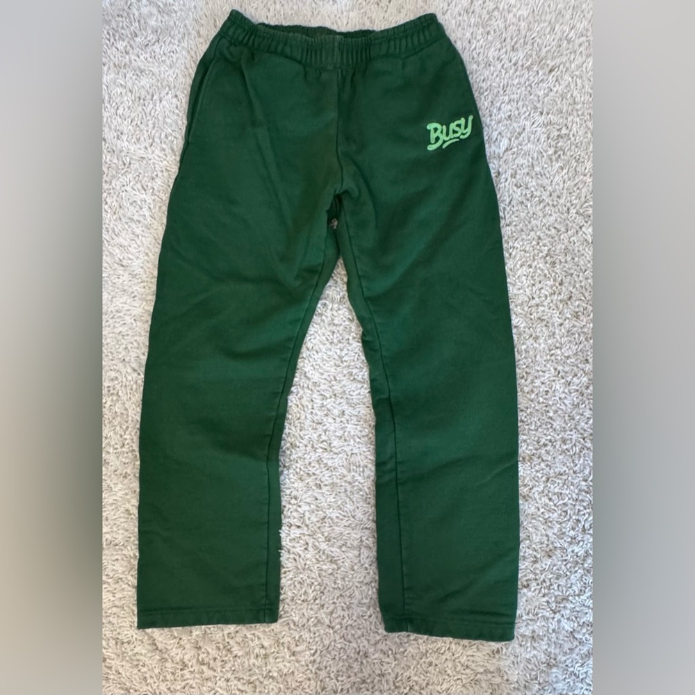 SORRYIMBUSY Always Busy Sweatpants Green